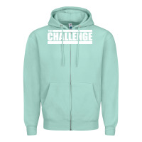 Seafoam the challenge Zipper Hoodie - linhVisuals