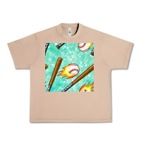 Burro baseball bat with thunders seamless pattern Urban Heavy Tee - BundleAndBundleShop