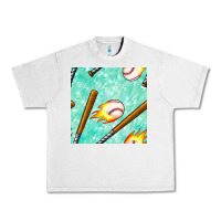 Lunar Rock baseball bat with thunders seamless pattern Urban Heavy Tee - BundleAndBundleShop