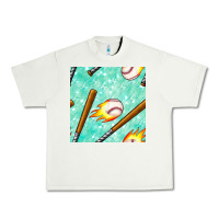 Pistachio baseball bat with thunders seamless pattern Urban Heavy Tee - BundleAndBundleShop