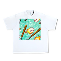 White baseball bat with thunders seamless pattern Urban Heavy Tee - BundleAndBundleShop