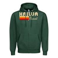 Sports Green kailua hawaii Zipper Hoodie - linhVisuals