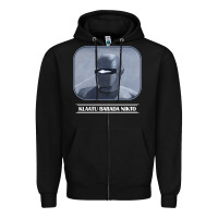 Black klaatu barada nikto Zipper Hoodie - linhVisuals