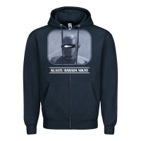 Navy klaatu barada nikto Zipper Hoodie - linhVisuals