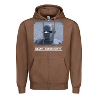 Chestnut klaatu barada nikto Zipper Hoodie - linhVisuals