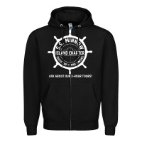Black s.s. minnow tour Zipper Hoodie - linhVisuals