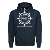 Navy s.s. minnow tour Zipper Hoodie - linhVisuals