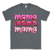 Charcoal Heather Mama mama mama mother's day Classic Tee - HowdyJamesFarm