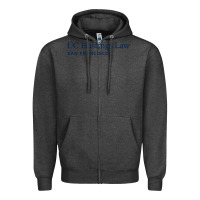 Charcoal Heather Uc Hastings Wordmark 2019 Zipper Hoodie - linhVisuals