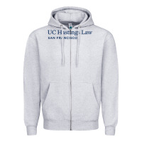 Heather Grey Uc Hastings Wordmark 2019 Zipper Hoodie - linhVisuals