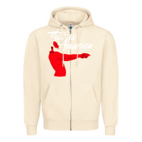 Sandshell this is america meme Zipper Hoodie - linhVisuals