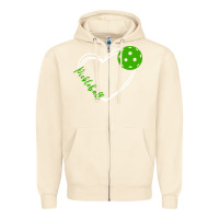 Sandshell love pickleball women Zipper Hoodie - linhVisuals