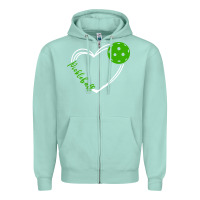 Seafoam love pickleball women Zipper Hoodie - linhVisuals
