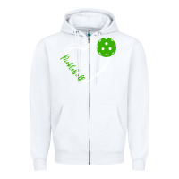 White love pickleball women Zipper Hoodie - linhVisuals