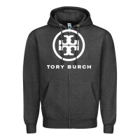 Charcoal Heather tory fashion company Zipper Hoodie - linhVisuals