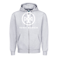 Heather Grey tory fashion company Zipper Hoodie - linhVisuals