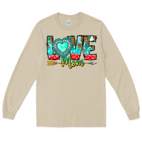 Mushroom Love Mom Long Sleeve Tee - CowhideDigitalArt