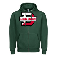 Sports Green denison high school Zipper Hoodie - linhVisuals