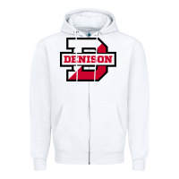 White denison high school Zipper Hoodie - linhVisuals