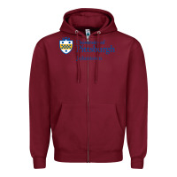 Burgundy University Of Pittsburgh At Johnstown New Zipper Hoodie - linhVisuals