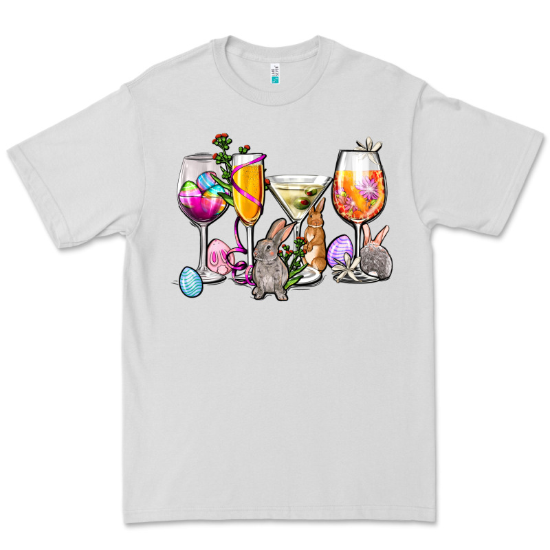 Easter Wine Glasses Premium Tee by OliviaCreatesArt | Teevron