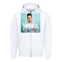 White yours russell dickerson Zipper Hoodie - linhVisuals