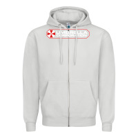 Dove Grey umbrella corporation company Zipper Hoodie - linhVisuals