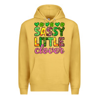 Antique Gold sassy little clover st patrick s day Premium Hoodie - Artiststas
