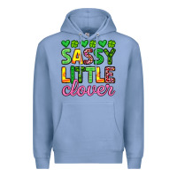 Colony Blue sassy little clover st patrick s day Premium Hoodie - Artiststas