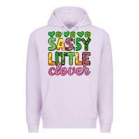 Lilac sassy little clover st patrick s day Premium Hoodie - Artiststas