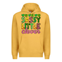 Mustard sassy little clover st patrick s day Premium Hoodie - Artiststas