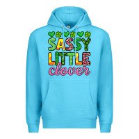 Ocean Blue sassy little clover st patrick s day Premium Hoodie - Artiststas