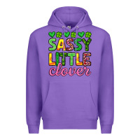 Purple sassy little clover st patrick s day Premium Hoodie - Artiststas