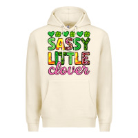 Tofu sassy little clover st patrick s day Premium Hoodie - Artiststas