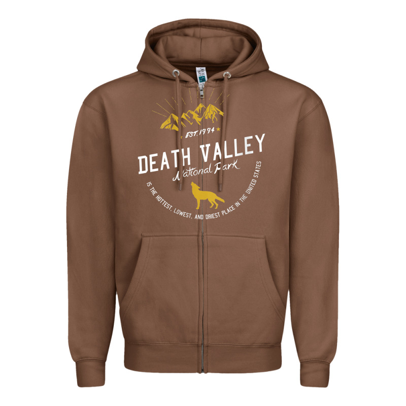 Death Valley National Park Hiker Hiking Nevada Cool Zipper Hoodie by linhVisuals | Teevron