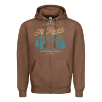Chestnut mount rainier national park washington usa vacation hiking Zipper Hoodie - linhVisuals