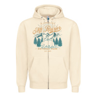 Sandshell mount rainier national park washington usa vacation hiking Zipper Hoodie - linhVisuals