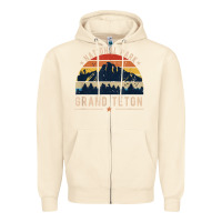 Sandshell national park grand teton vintage retro hiking Zipper Hoodie - linhVisuals