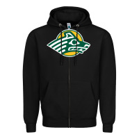 Black Alaska Anchorage Seawolves Zipper Hoodie - linhVisuals