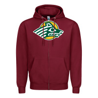 Burgundy Alaska Anchorage Seawolves Zipper Hoodie - linhVisuals
