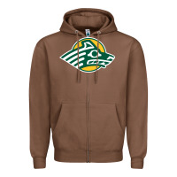 Chestnut Alaska Anchorage Seawolves Zipper Hoodie - linhVisuals