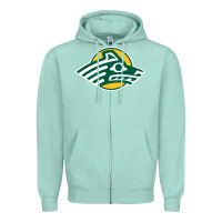 Seafoam Alaska Anchorage Seawolves Zipper Hoodie - linhVisuals