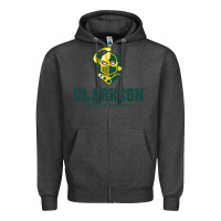 Charcoal Heather Clarkson Golden Knights Zipper Hoodie - linhVisuals