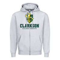 Heather Grey Clarkson Golden Knights Zipper Hoodie - linhVisuals