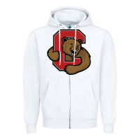White Cornell Big Red Zipper Hoodie - linhVisuals