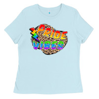 Baby Blue pride vibes Ladies Tee - FaDigitalArtStudio