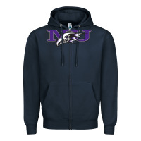 Navy Niagara Purple Eagles Zipper Hoodie - linhVisuals