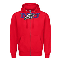 Red Niagara Purple Eagles Zipper Hoodie - linhVisuals