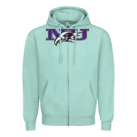 Seafoam Niagara Purple Eagles Zipper Hoodie - linhVisuals