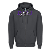 Smoke Niagara Purple Eagles Zipper Hoodie - linhVisuals